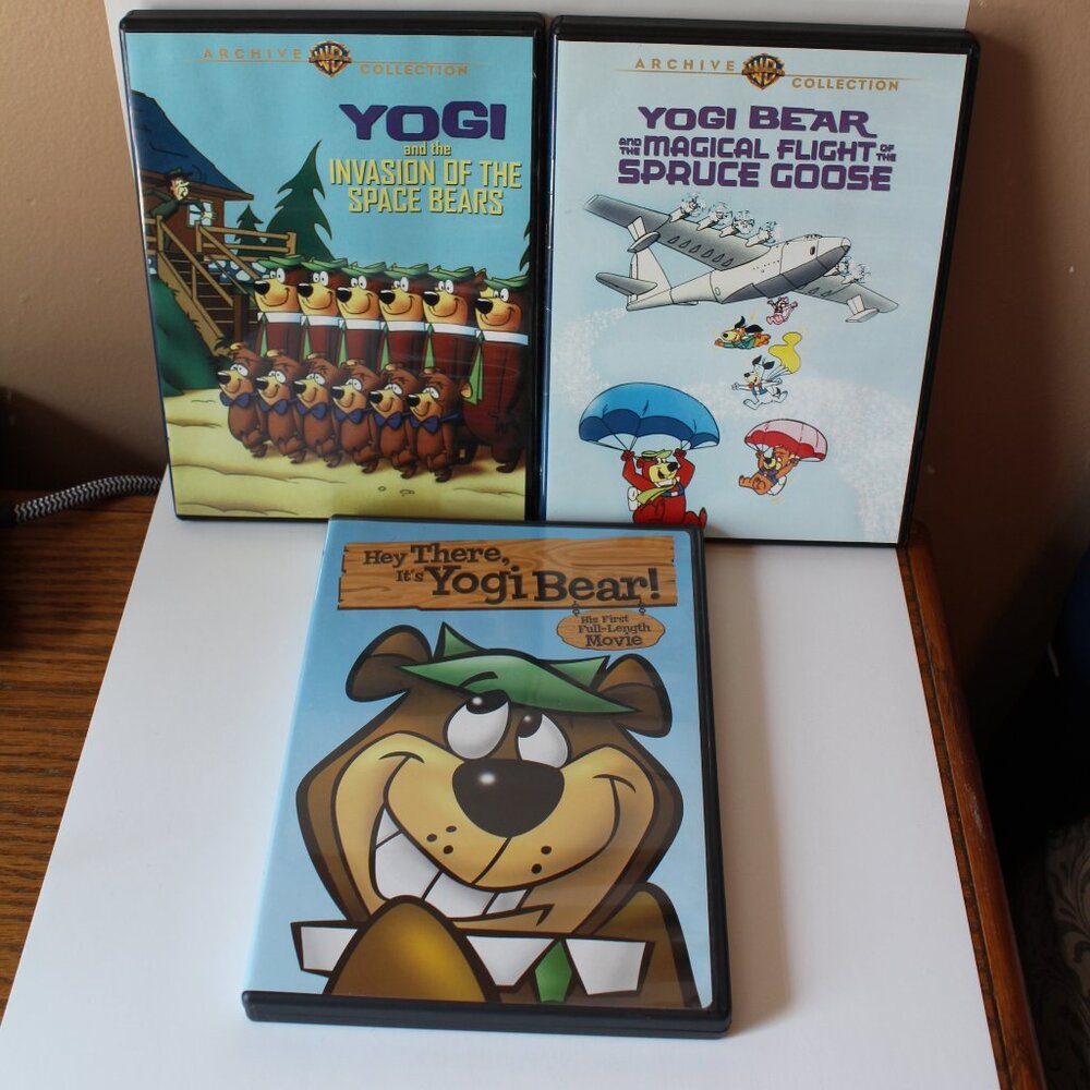 Yogi Bear Lot of 3 DVD Archive Collection